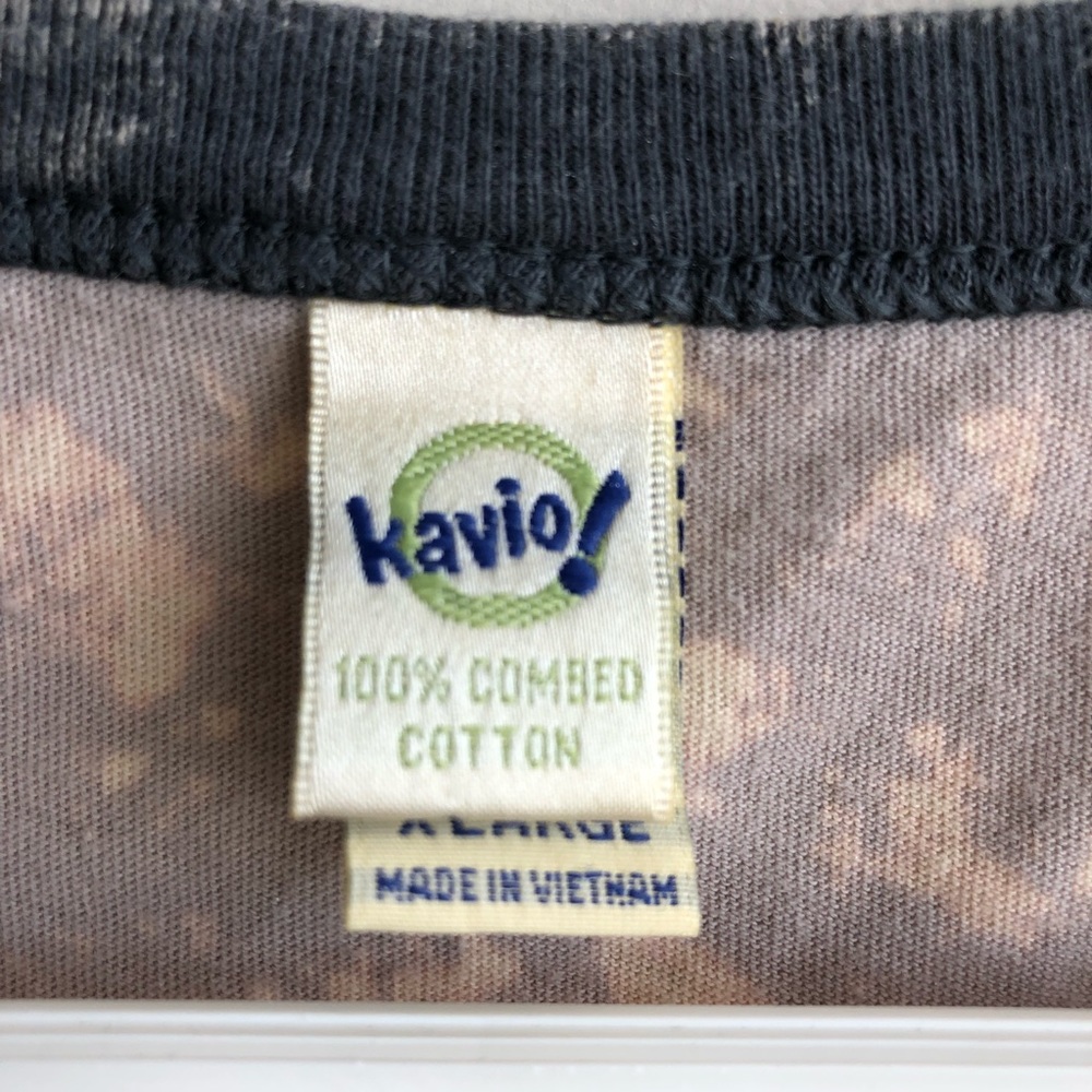 Kavio Taylor Guitar Graphic Tie Dye Ringer Tee - Picture 5 of 7